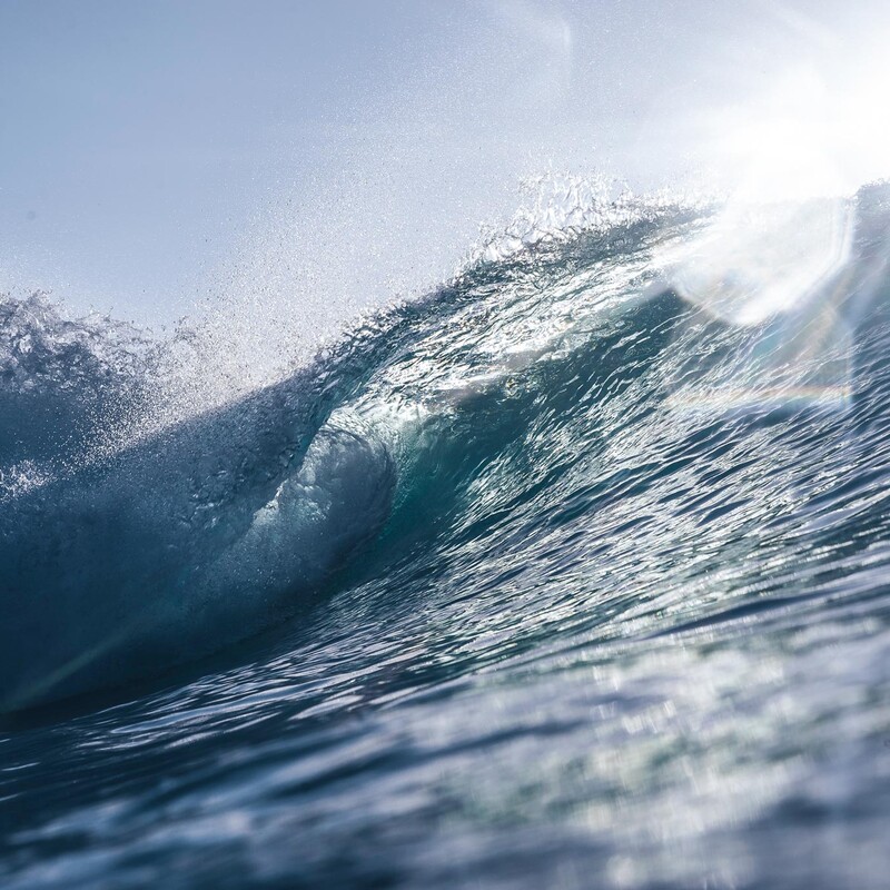 Brechende Welle im Meer